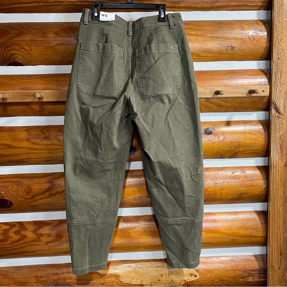 Alpine Design Women's Olive Green Barrel Pants - Picture 3 of 4